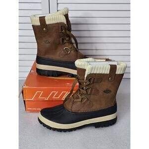 Lugz Women's Waterproof 6-inch Fashion Boot, Roasted Peanut/Cream/Black, Size 8